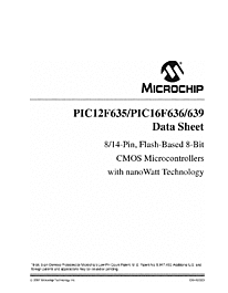 DataSheet PIC16F636 pdf